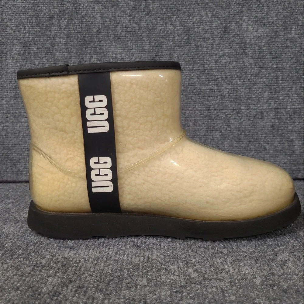 UGG 'Classic Clear Mini' Big Kids US 6 Natural Snow Boots S/N 1112386K